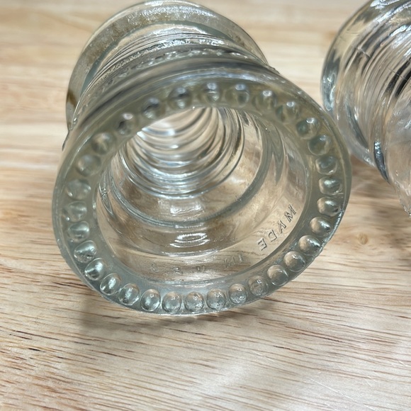 Vintage Hemingray 12 Clear Glass Insulator - Picture 7 of 12